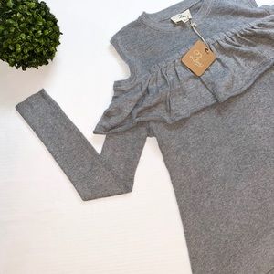 Cold shoulder sweater